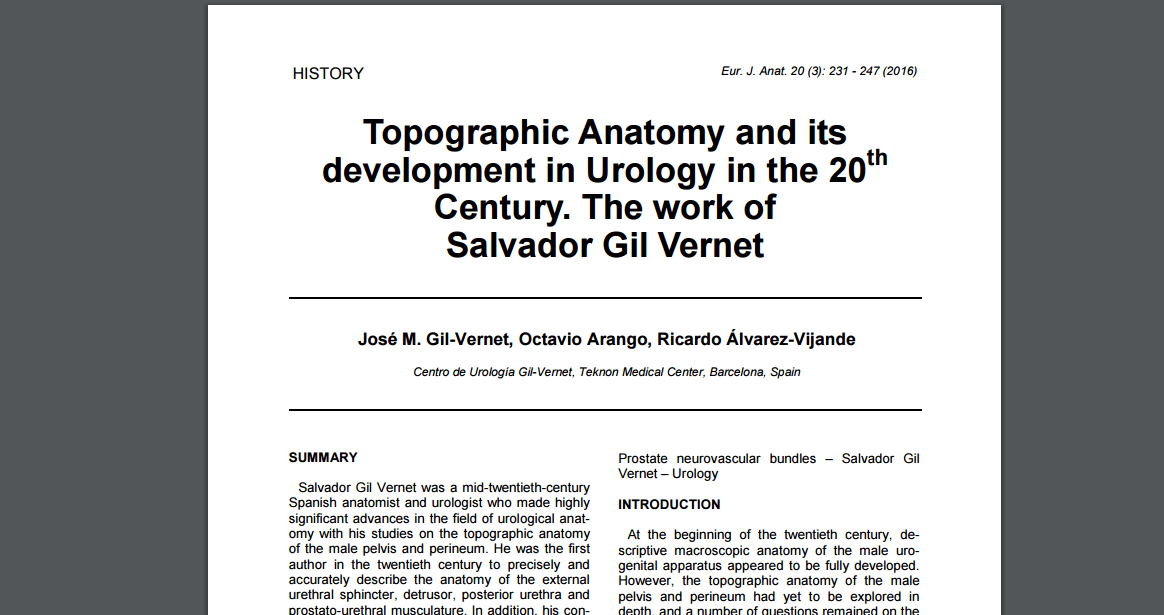 revista European Journal of Anatomy